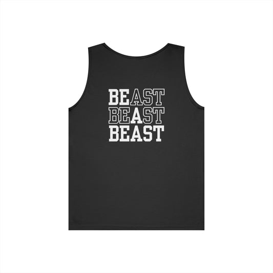 Be a Beast Tank Top (front logo + back design) – Discipline Club Shirt