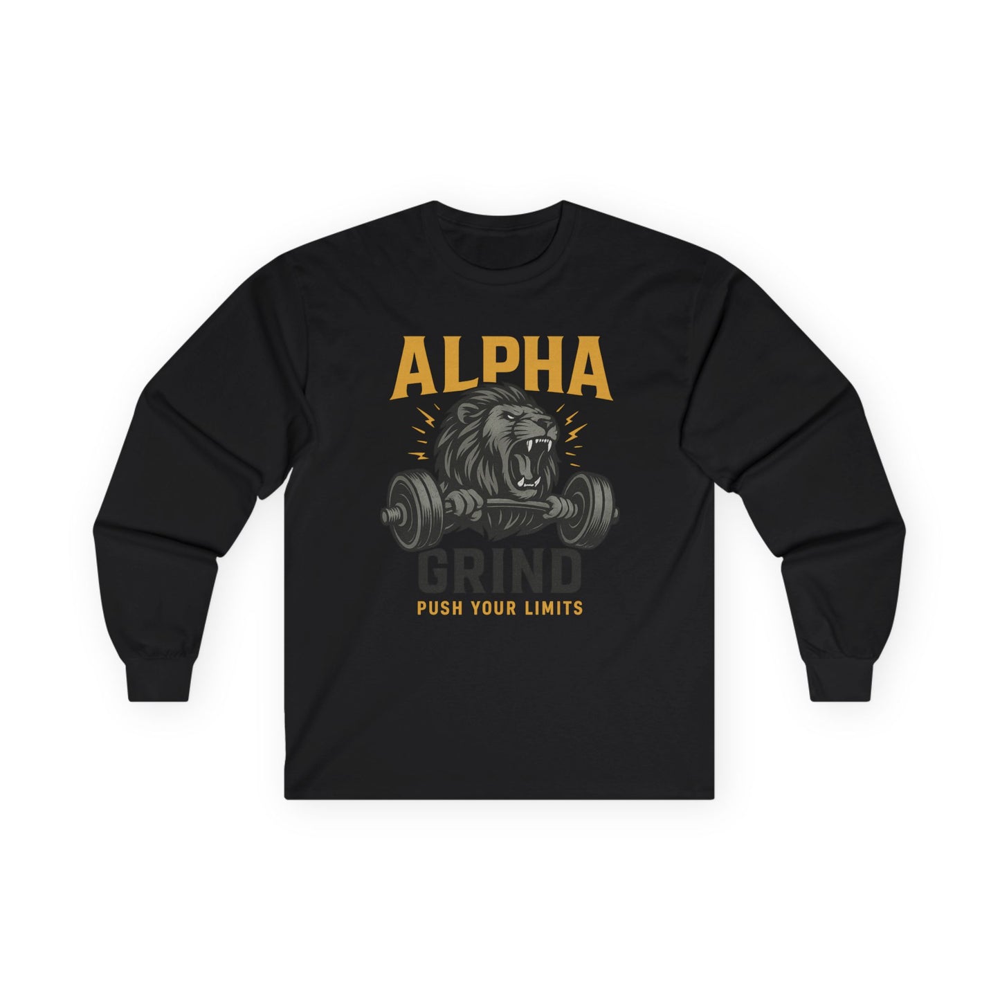 Push Your Limits Long Sleeve (front design) – Gym Apparel