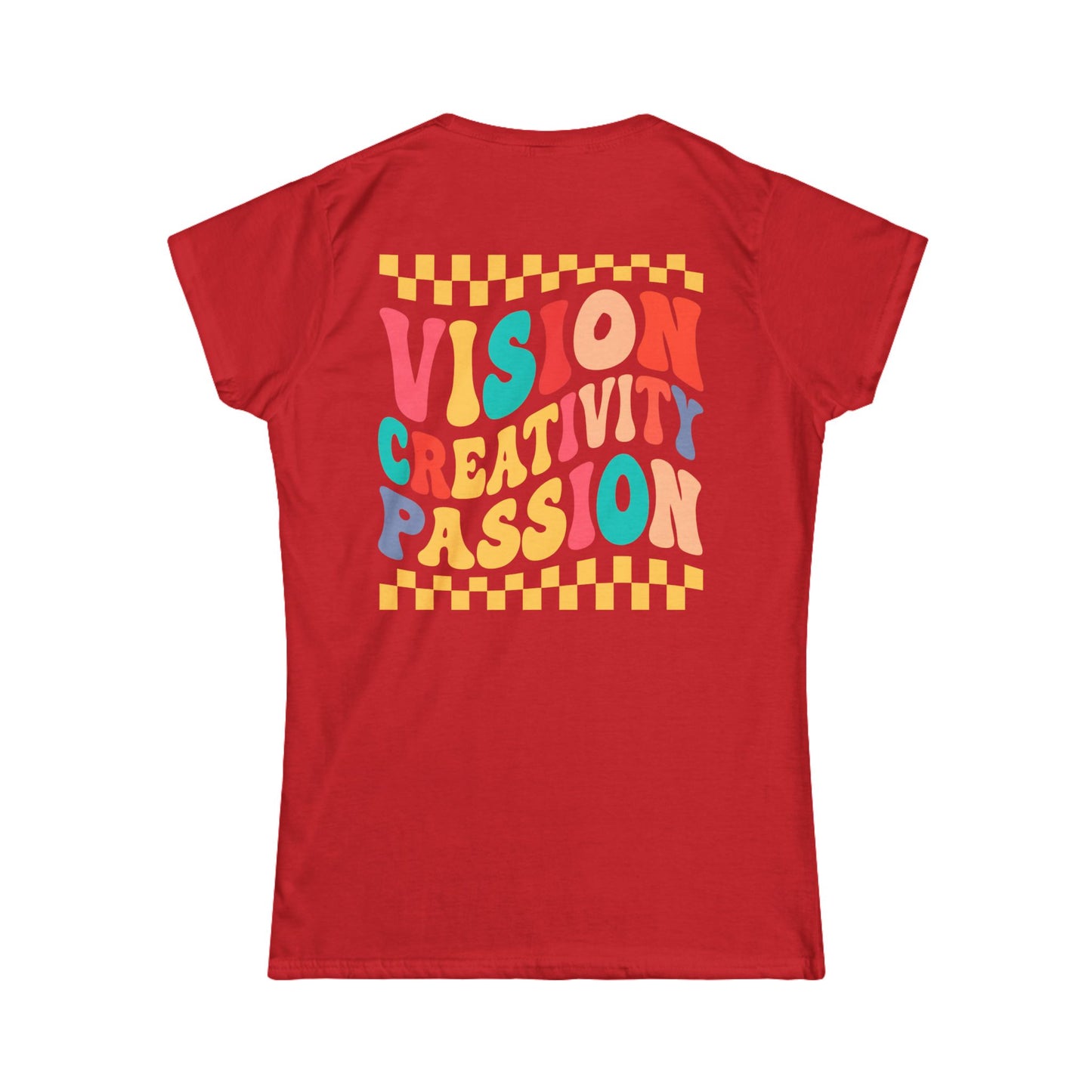 Vision Creativity Passion Tee (front logo + back design) – Meme Culture Women’s T-Shirt