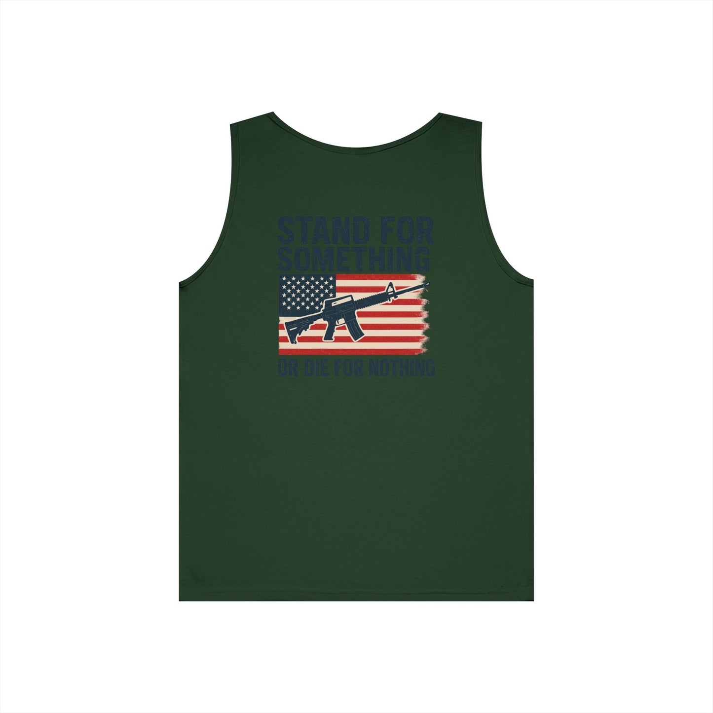 Stand for Something Tank Top (front logo + back design) – American Pride Shirt