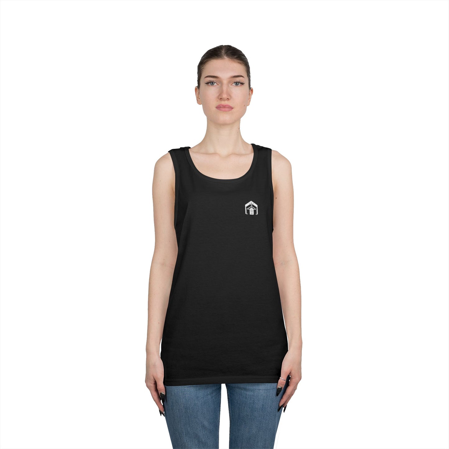 American Flag Tank Top (front logo + back design) – American Pride Shirt
