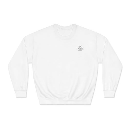 Wearhouse Vibes Meme Culture Dryblend Crewneck Sweatshirt (front logo) - Meme Apparel