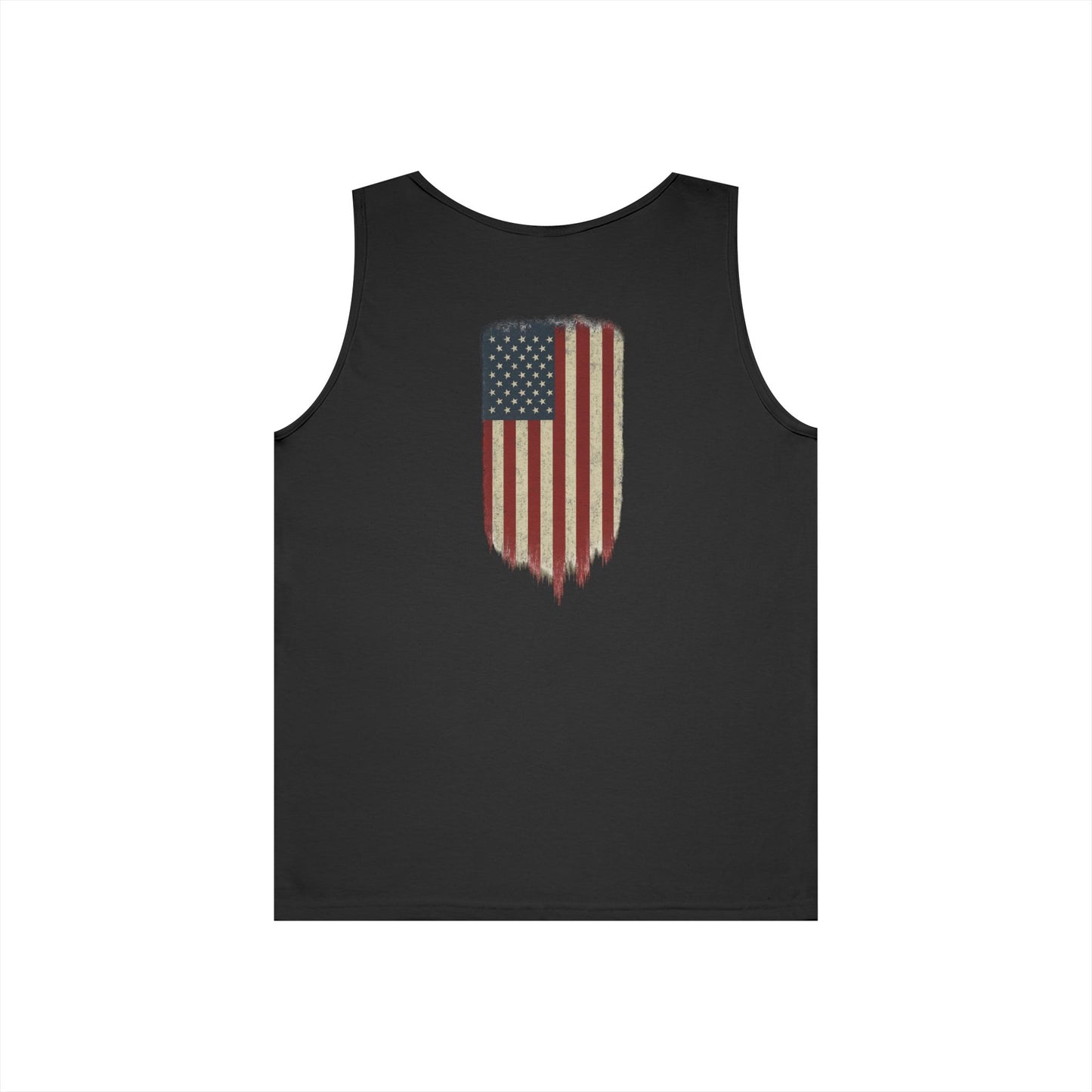 American Flag Tank Top (front logo + back design) – American Pride Shirt