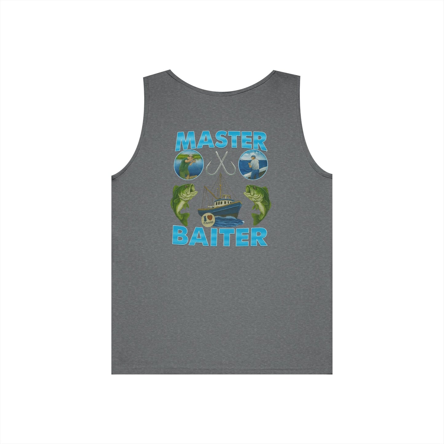 Master Baiter Tank Top (front logo + back design) - Meme Apparel