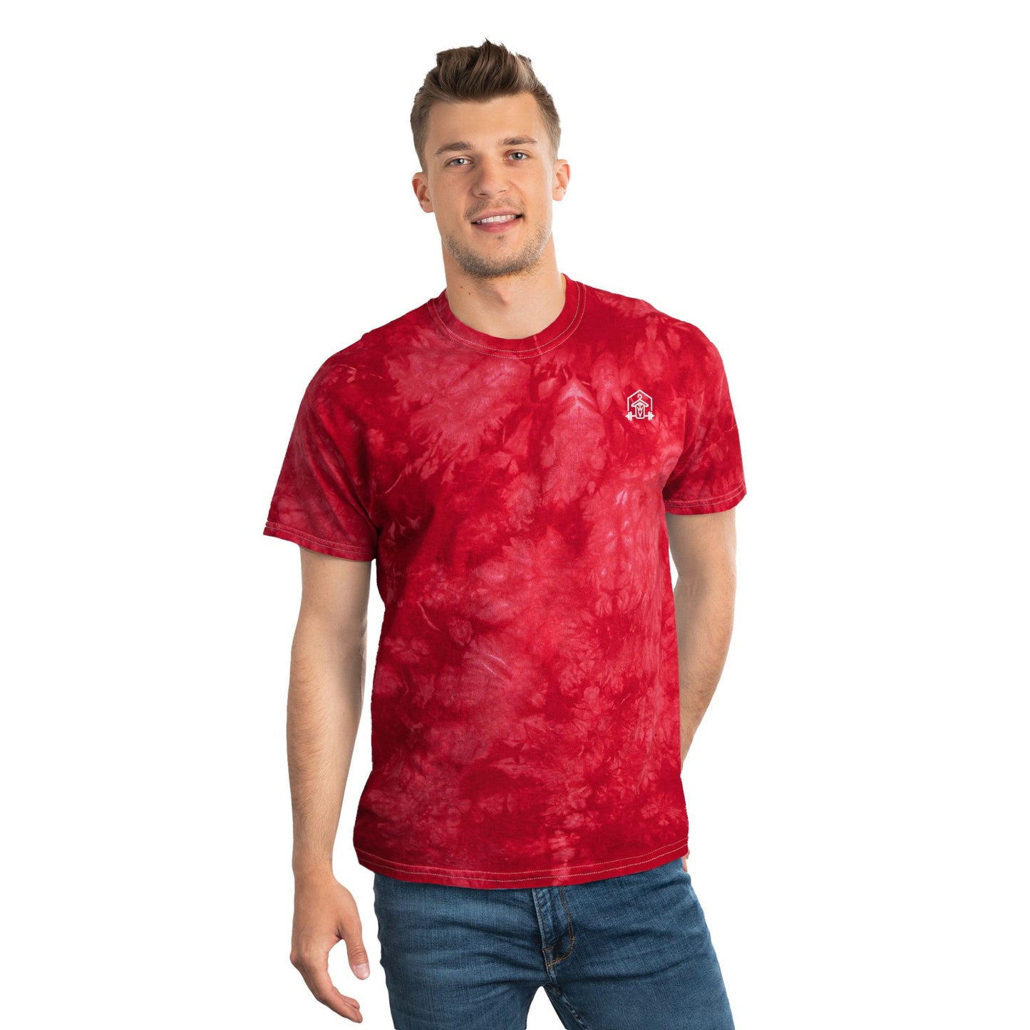Alpha Grind with Tie-Dye Tee, Crystal (front logo + back graphic) – Gym Apparel