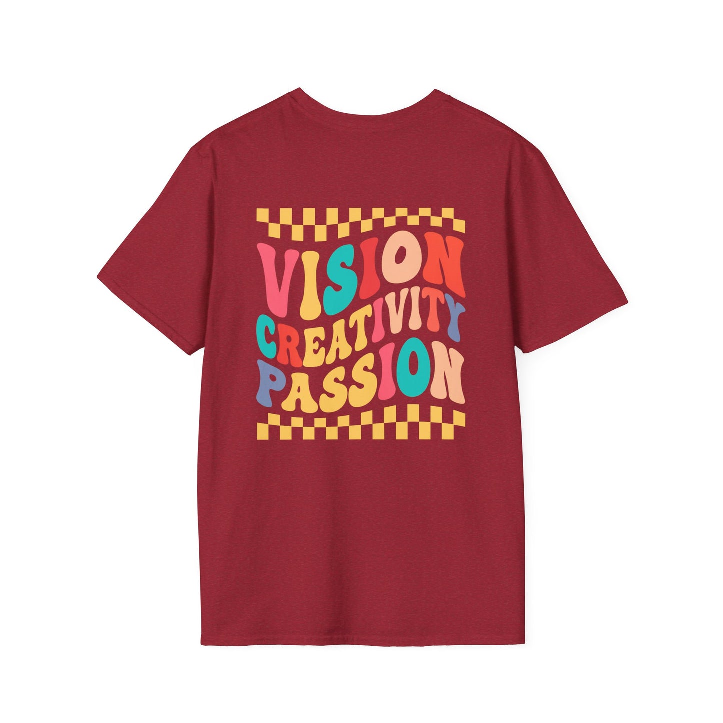 Vision Creativity Passion Tee (front logo + back design) – Meme Culture Shirt