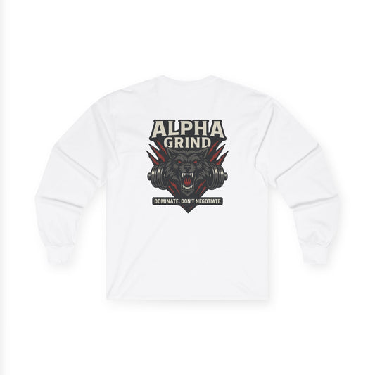 Dominate Long Sleeve (front logo + back design) – Gym Apparel