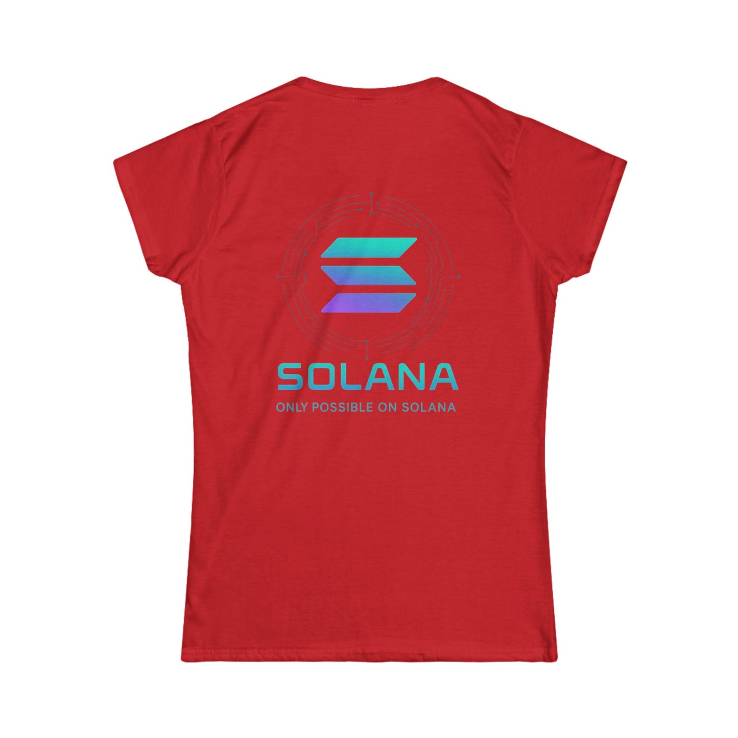 Only Possible on Solana Tee (front logo + back design) – Crypto Vault Women’s Shirt