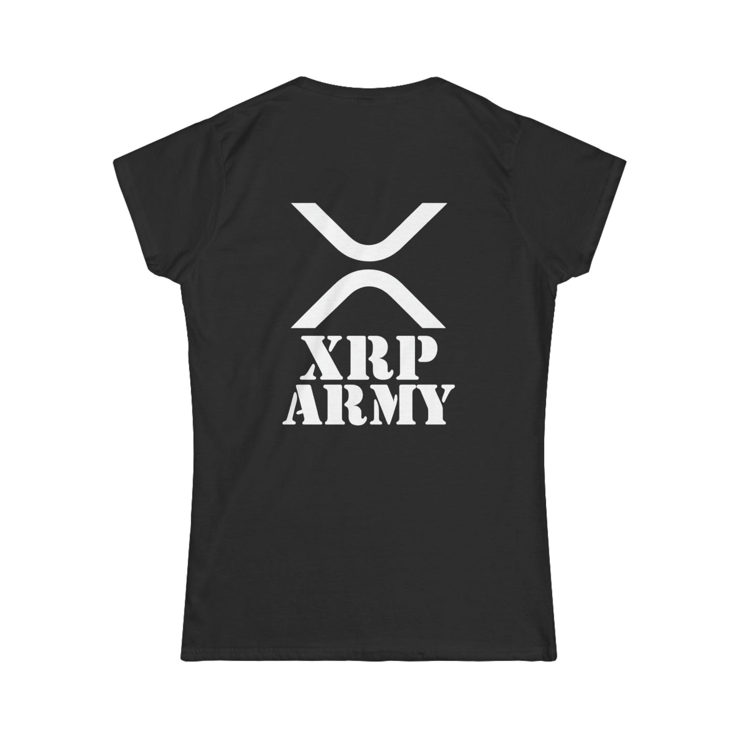 XRP Army Tee (front logo + back design) – Crypto Vault Women’s Shirt