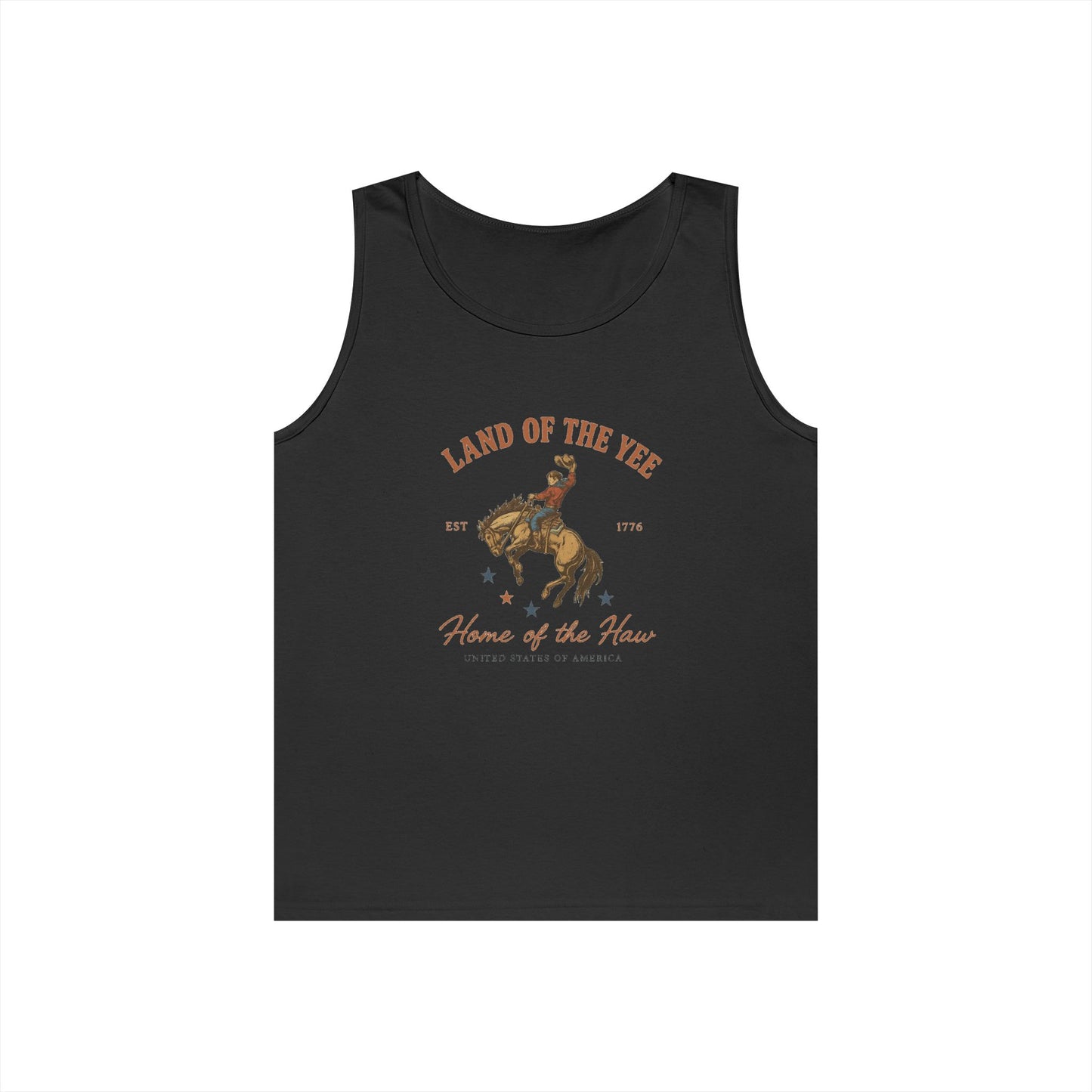 Land of the Yee, Home of the Haw Tank Top (front design) – American Pride Shirt