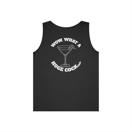 Huge Cocktail Tank Top (front logo + back design) - Meme Apparel