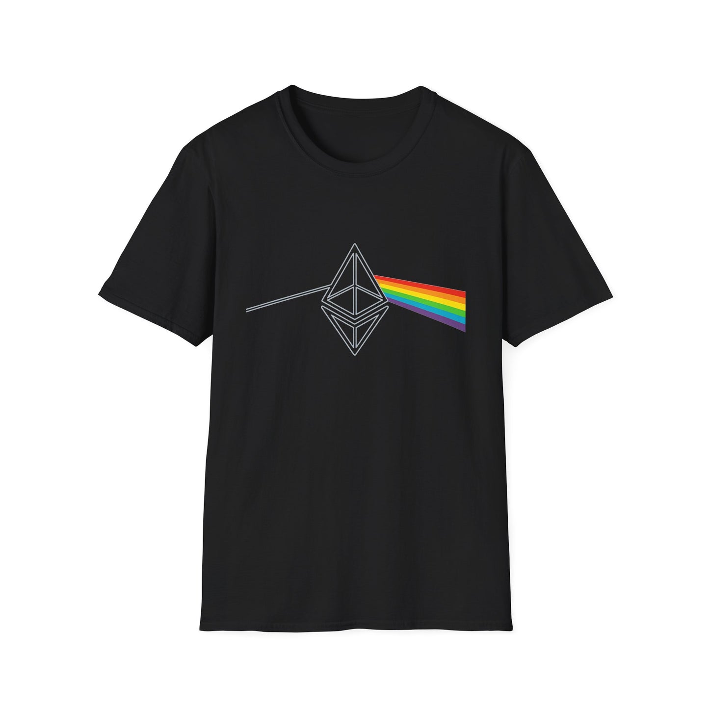 Ethereum Dark Side of the Moon Tee (front design) – Crypto Vault Shirt