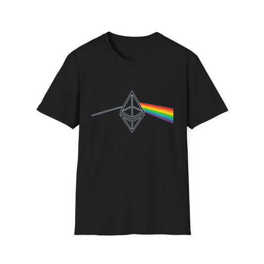 Ethereum Dark Side of the Moon Tee (front design) – Crypto Vault Shirt