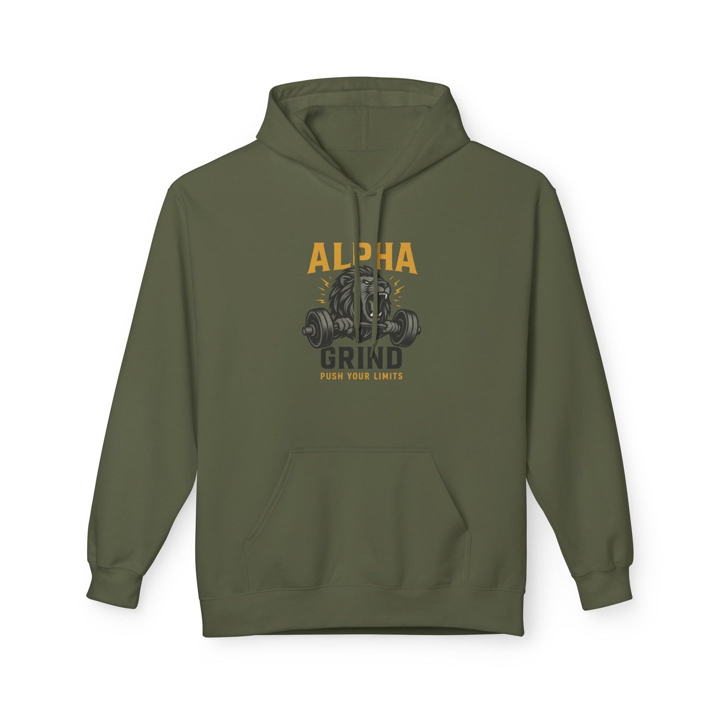 Push Your Limits Midweight Softstyle Fleece Hoodie (front design) – Gym Apparel