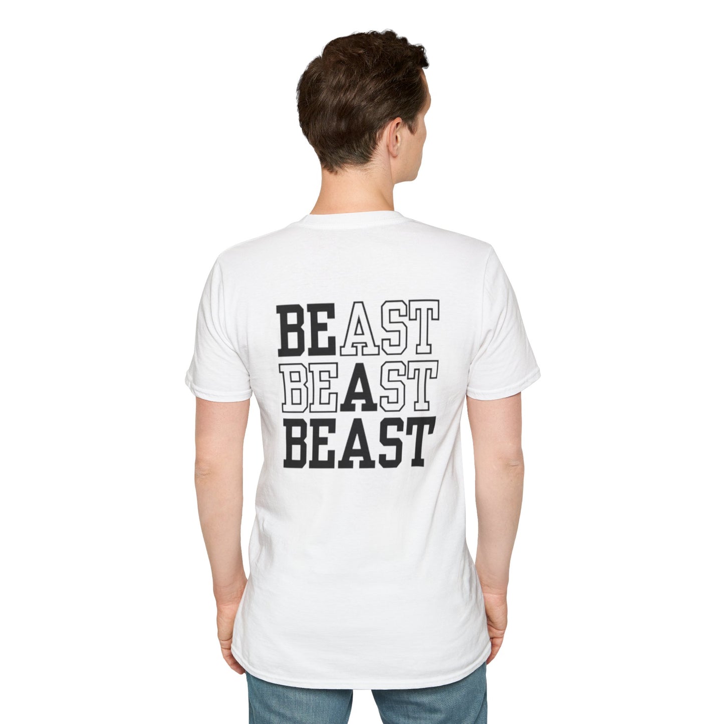 Be a Beast Tee (front logo + back design) – Discipline Club Shirt