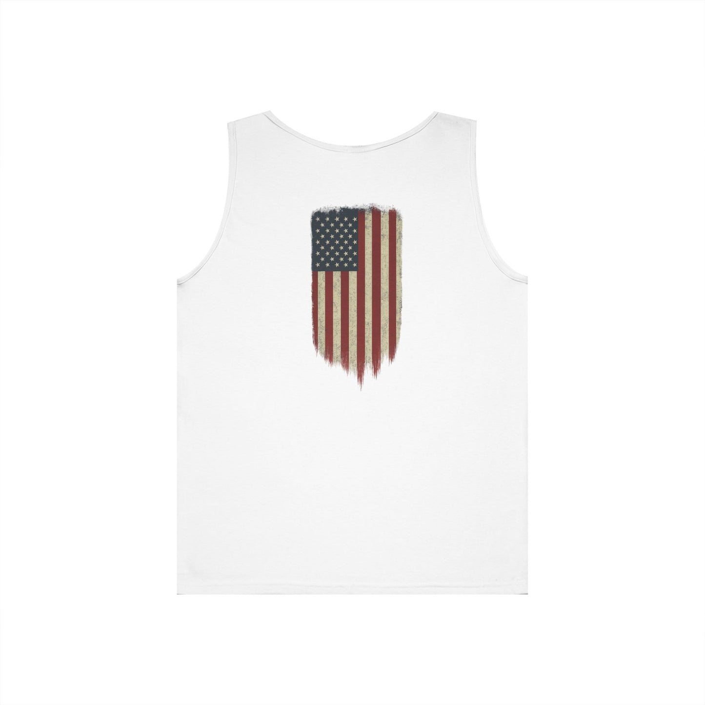 American Flag Tank Top (front logo + back design) – American Pride Shirt