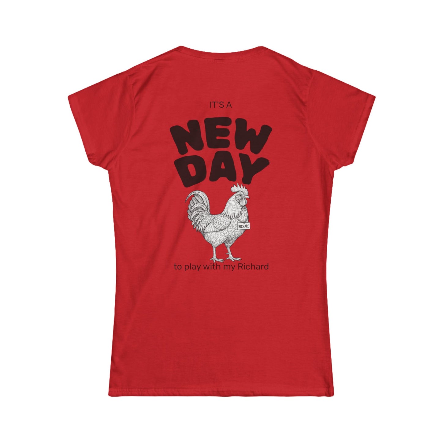 Richard Women's Tee (front logo + back design) – Meme Apparel