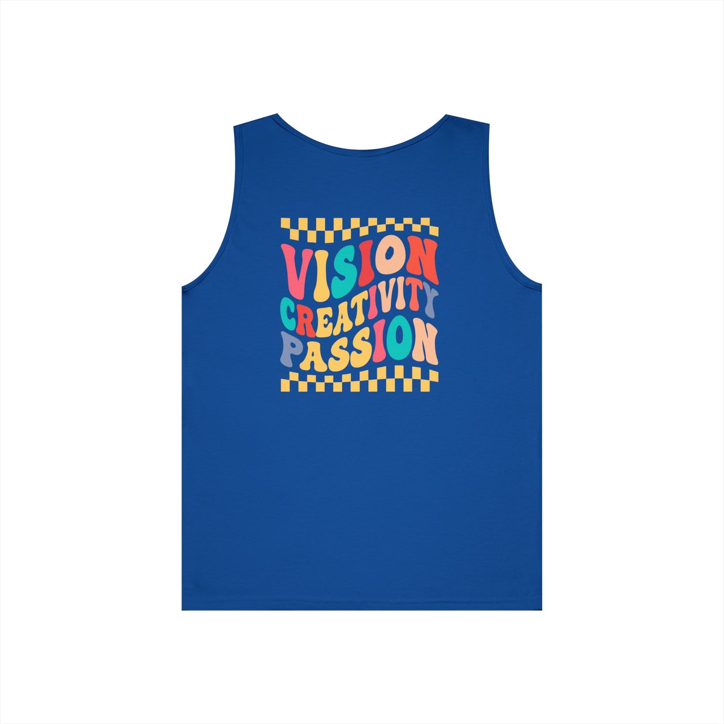 Vision Creativity Passion Tank Top (front logo + back design) – Meme Culture Shirt