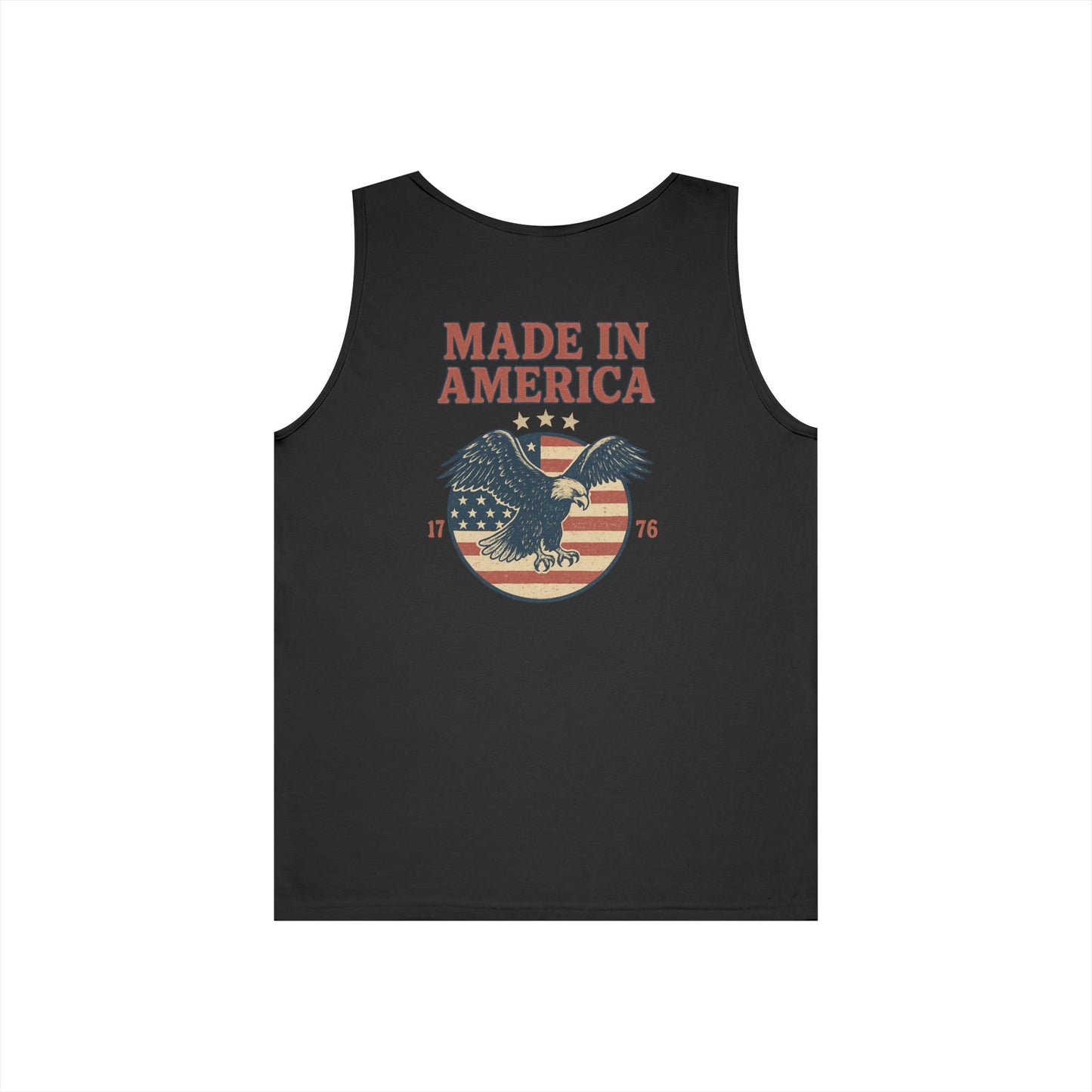 Made in America Tank Top (front logo + back design) – American Pride Shirt