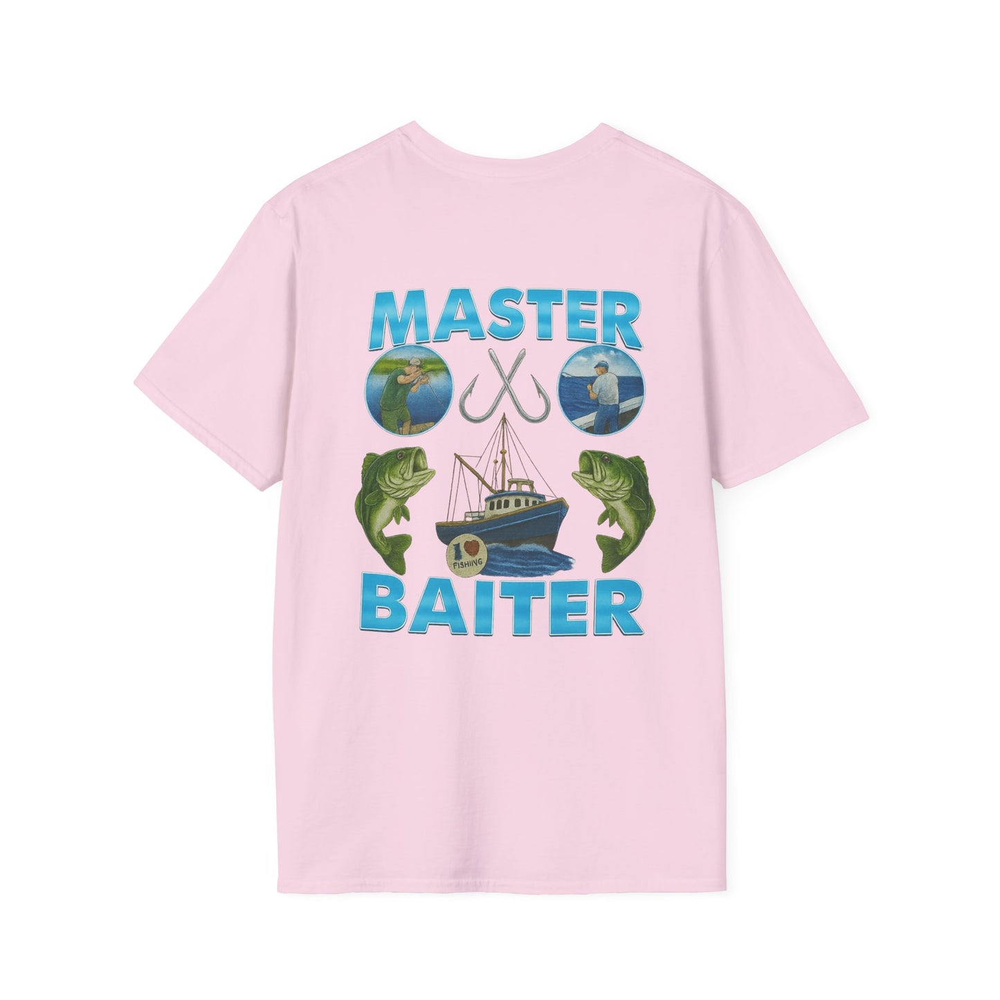 Master Baiter T-Shirt (front logo + back design) - Meme Apparel