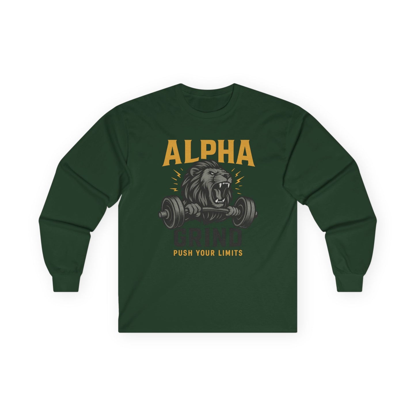 Push Your Limits Long Sleeve (front design) – Gym Apparel