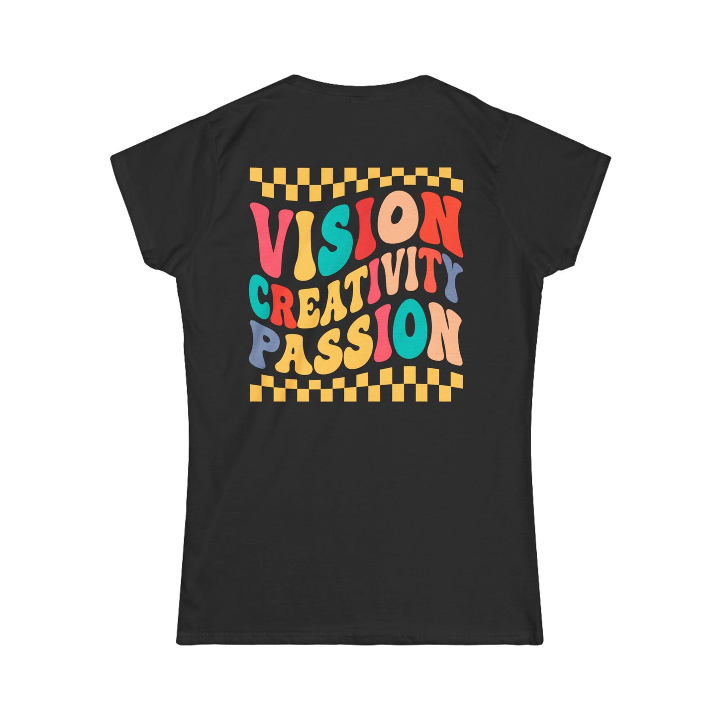 Vision Creativity Passion Tee (front logo + back design) – Meme Culture Women’s T-Shirt