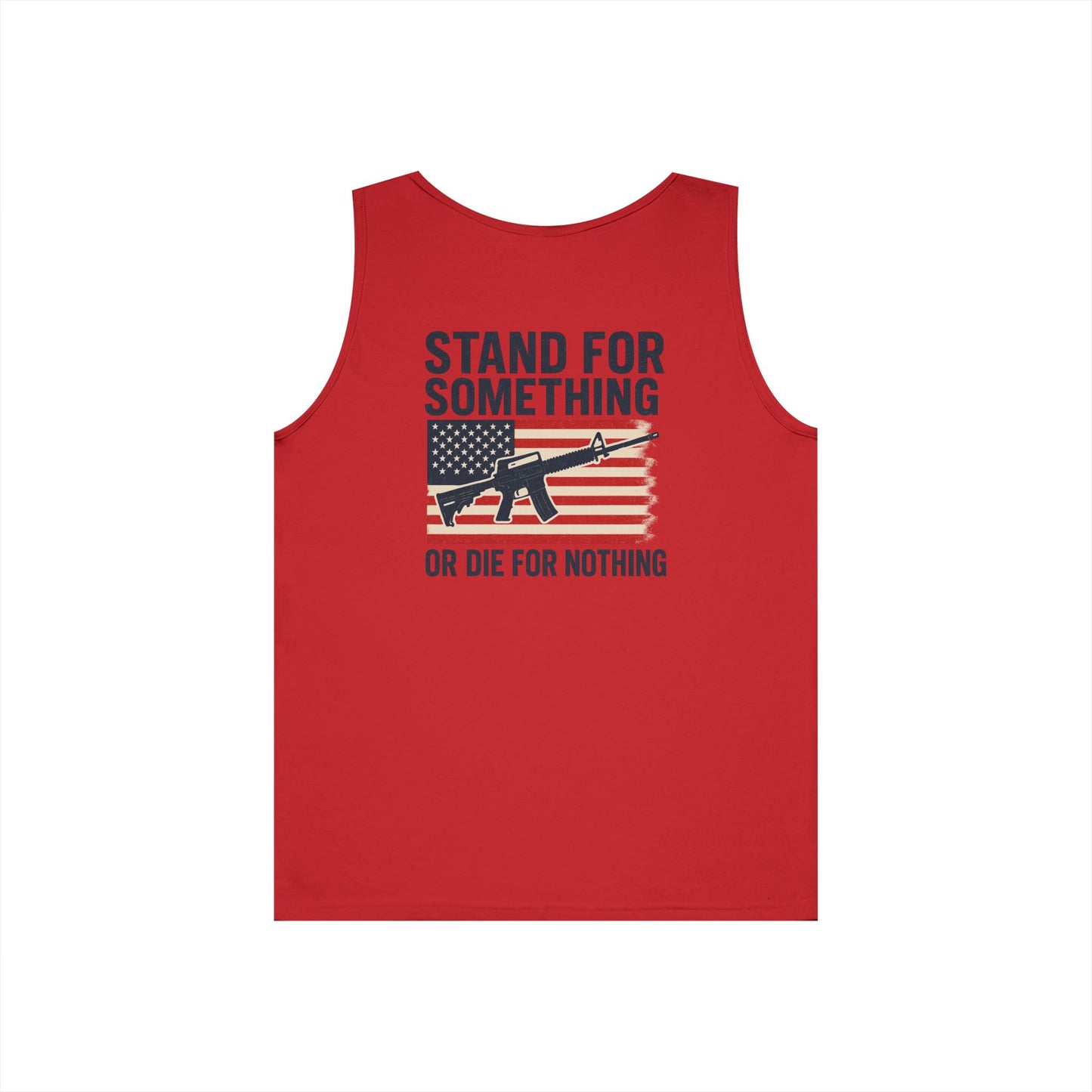 Stand for Something Tank Top (front logo + back design) – American Pride Shirt