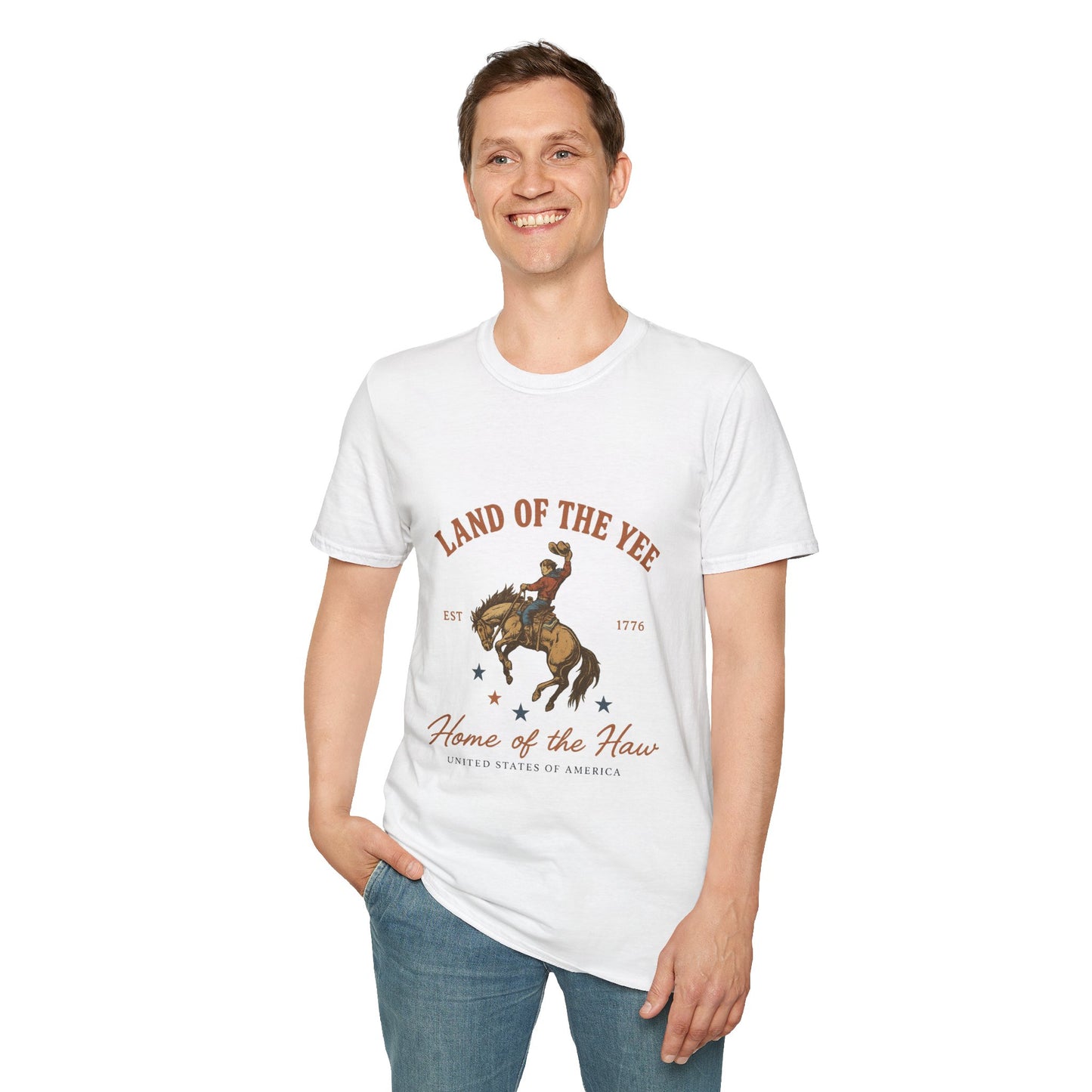 Land of the Yee, Home of the Haw Tee (front design) – American Pride Country Streetwear