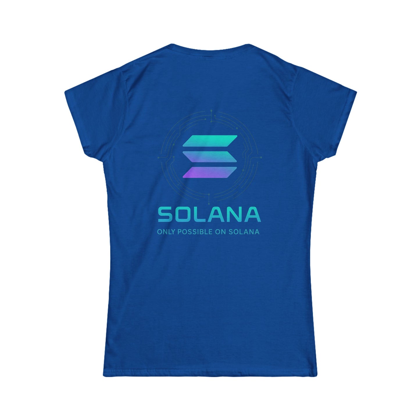 Only Possible on Solana Tee (front logo + back design) – Crypto Vault Women’s Shirt