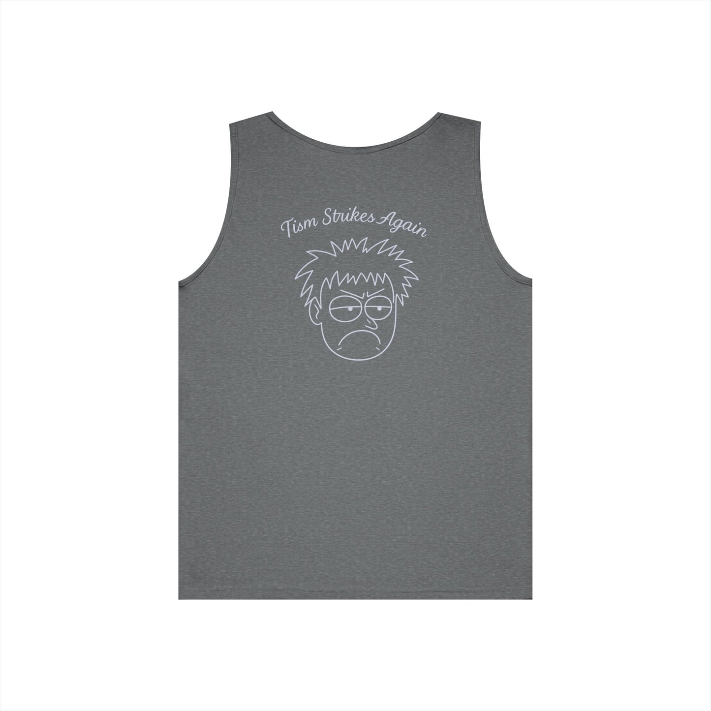 Tism Strikes Again Tank Top (front logo + back design) - Meme Apparel