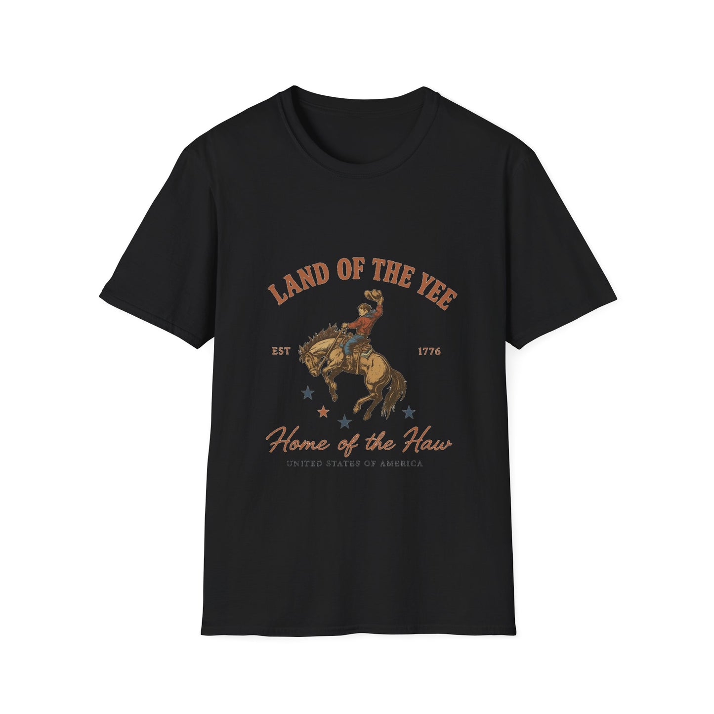 Land of the Yee, Home of the Haw Tee (front design) – American Pride Country Streetwear