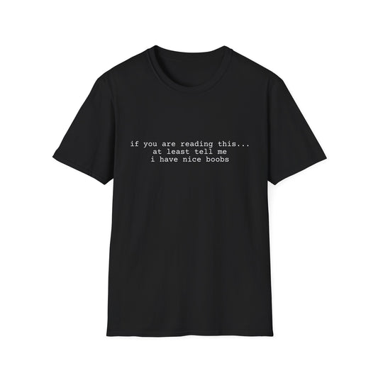 Nice boobs T-Shirt (front design) - Meme Apparel