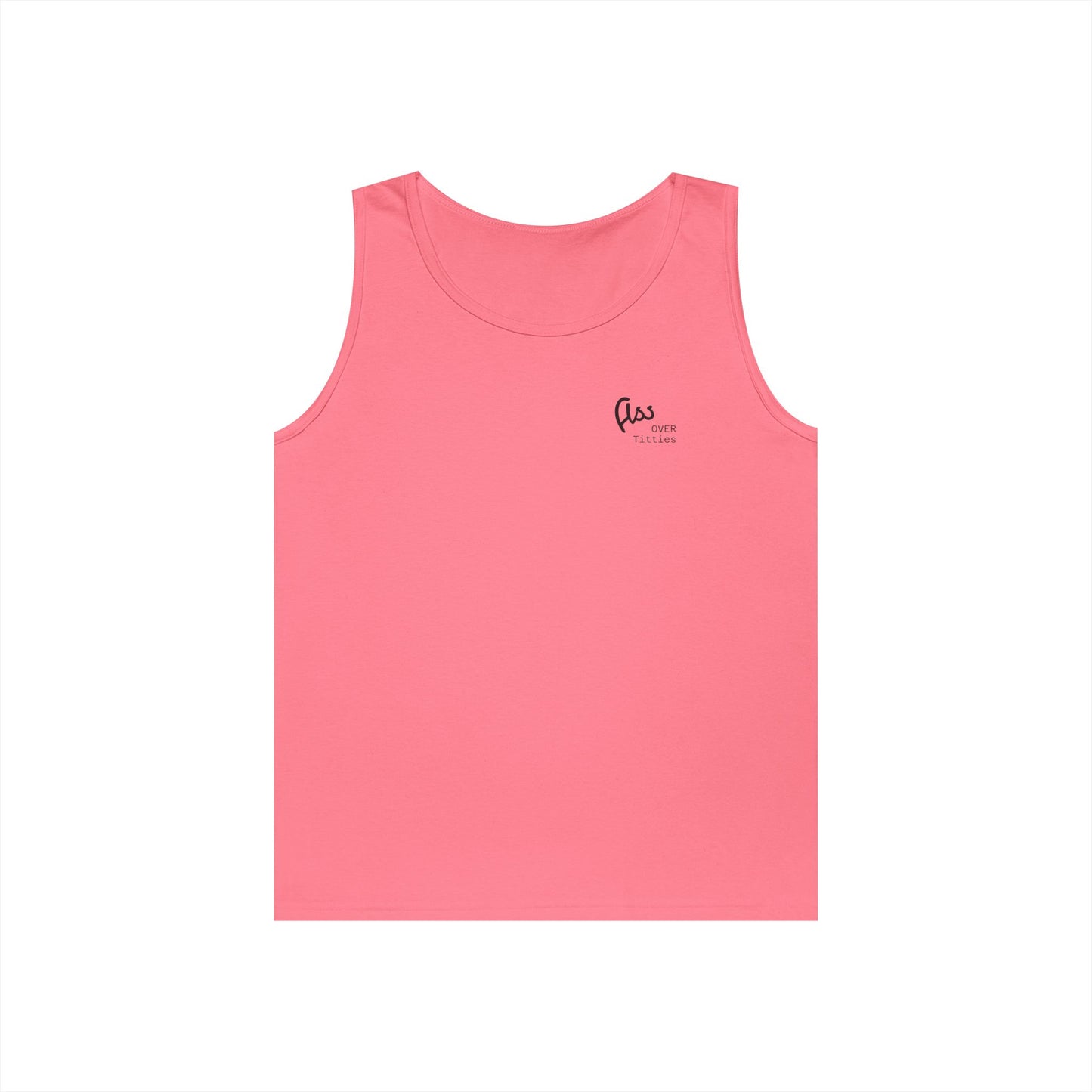 Ass Over Titties Tank Top (front logo) - Meme Apparel