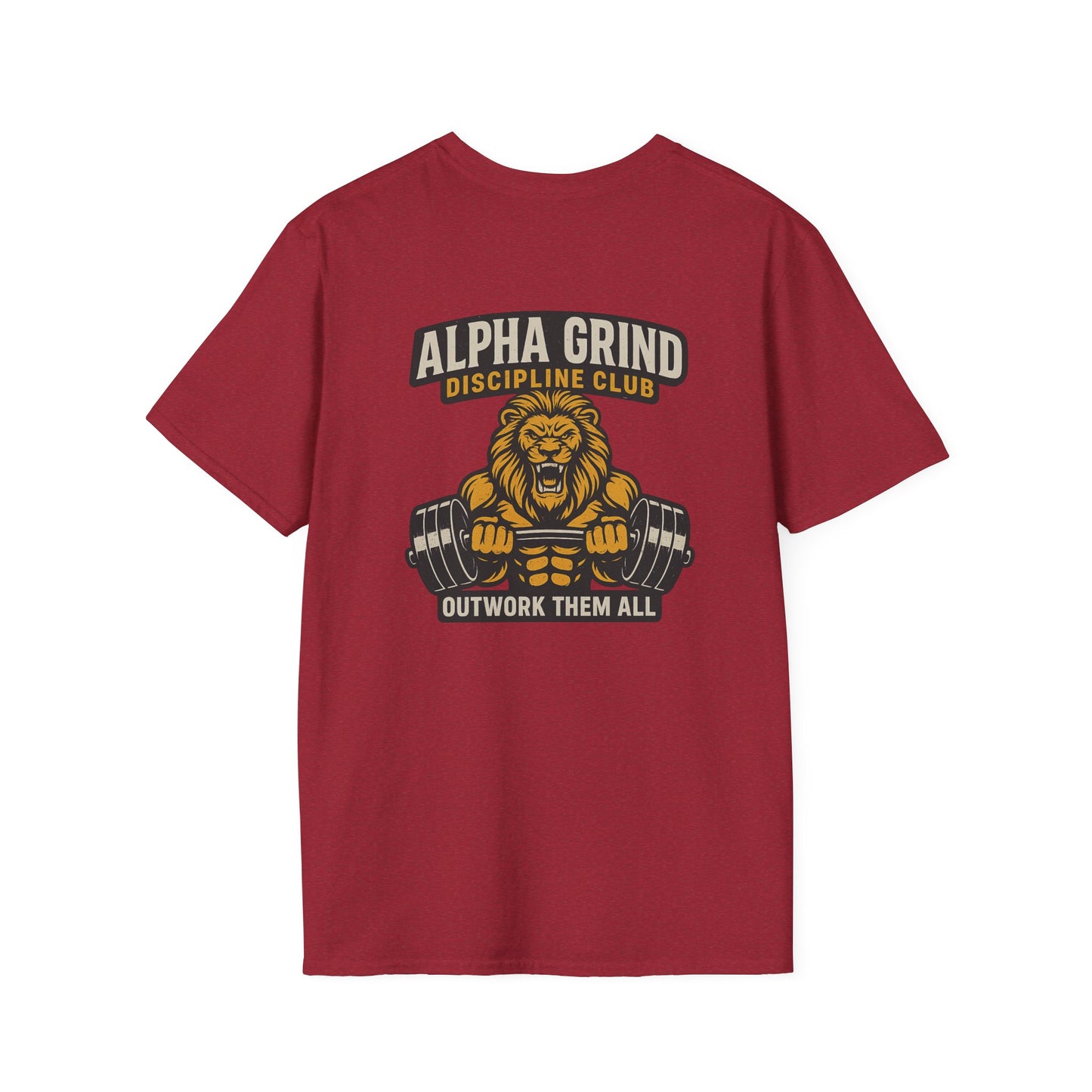 Alpha Grind T-Shirt (front logo + back design) – Gym Apparel