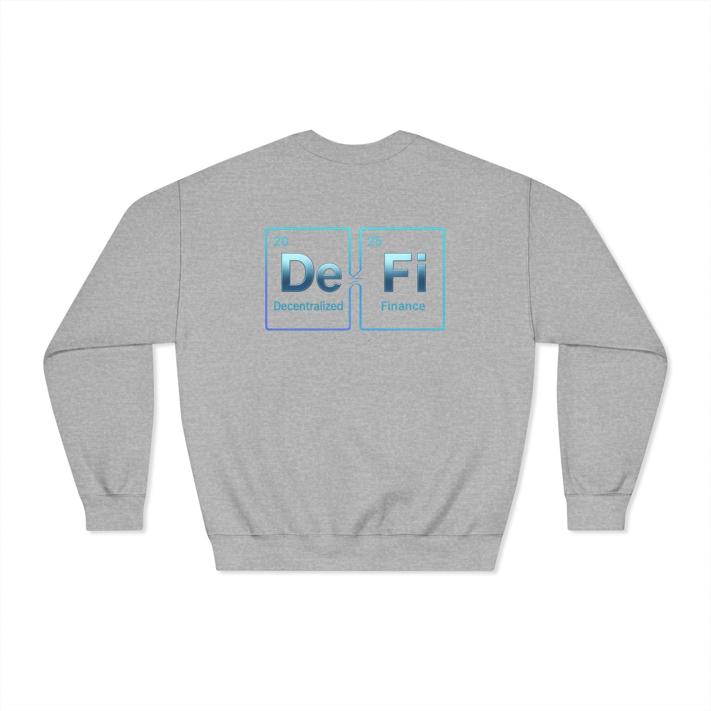 Decentralized Finance Crewneck Sweatshirt (front logo + back design) – Crypto Vault Pullover