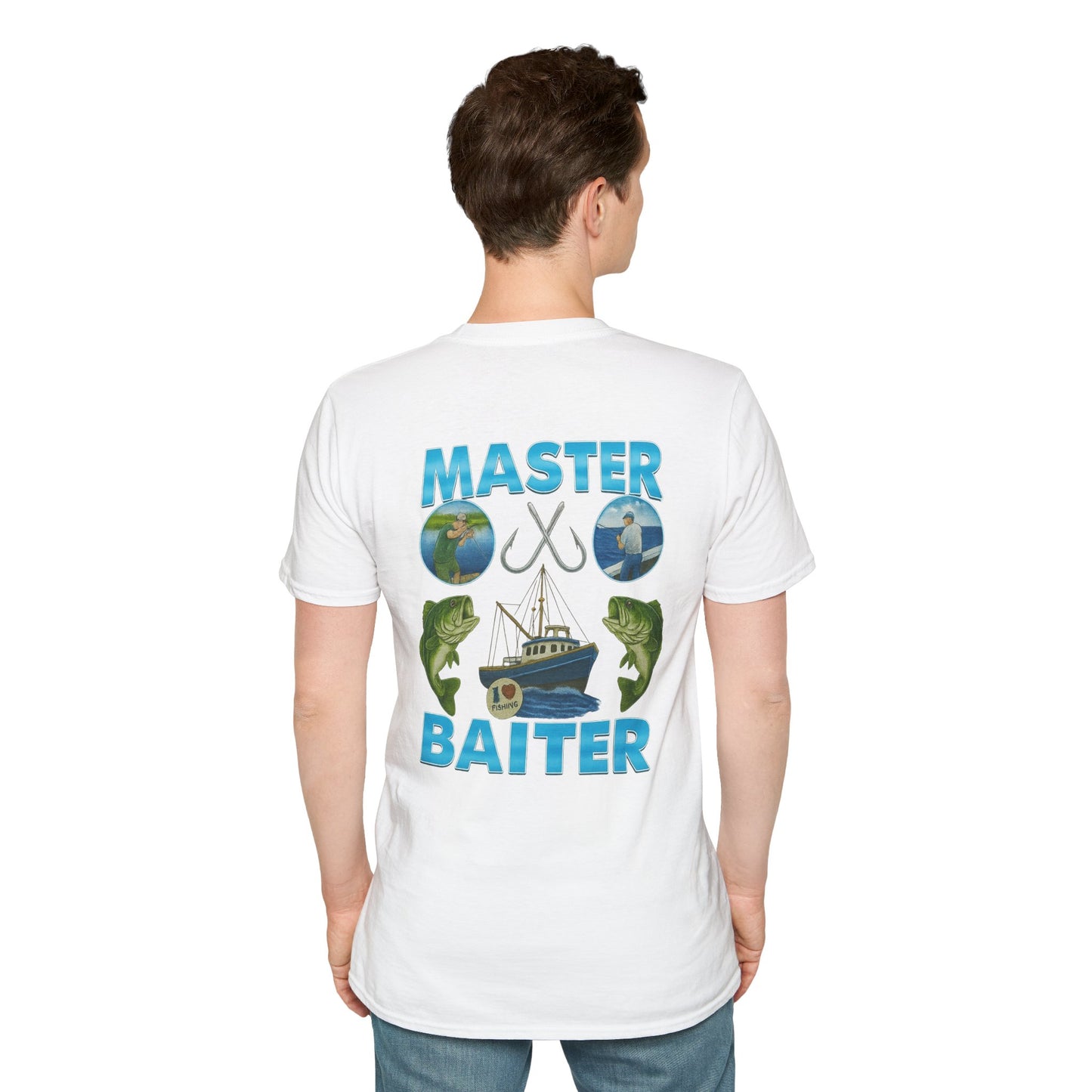 Master Baiter T-Shirt (front logo + back design) - Meme Apparel