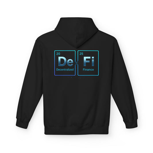 Decentralized Finance Hoodie (front logo + back design) – Crypto Vault Pullover