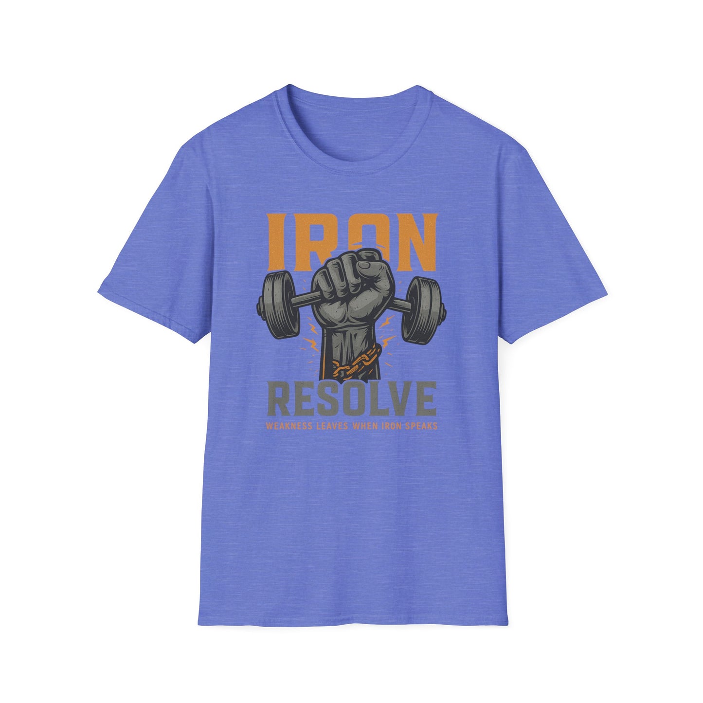 Iron Resolve T-Shirt (front design) – Gym Apparel