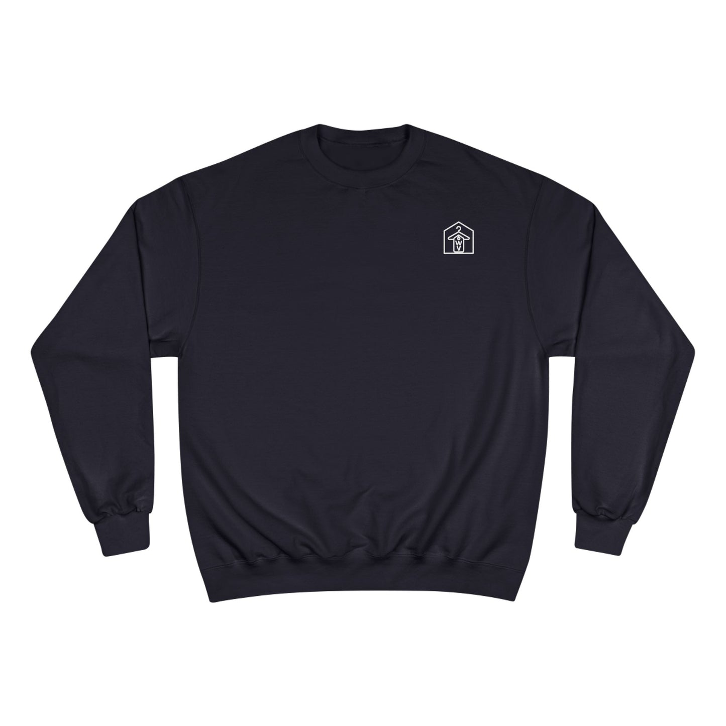 Wearhouse Vibes Signature Crewneck (front logo) – Premium Champion Fleece