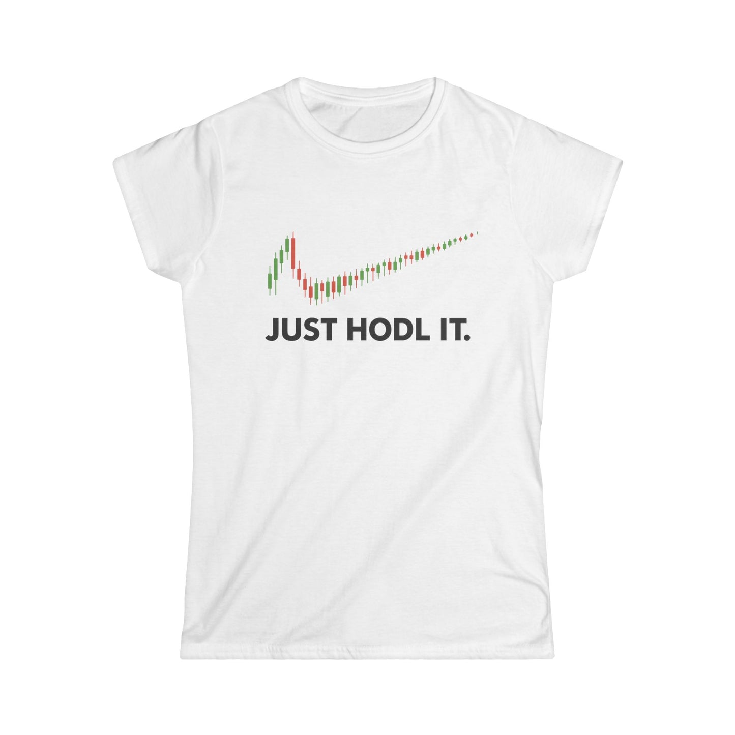 Just HODL It Tee (front design) – Crypto Vault Women’s Shirt