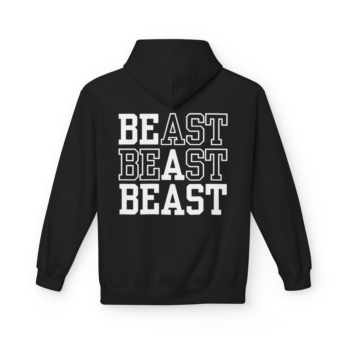 Be a Beast Hoodie (front logo + back design) – Discipline Club Pullover
