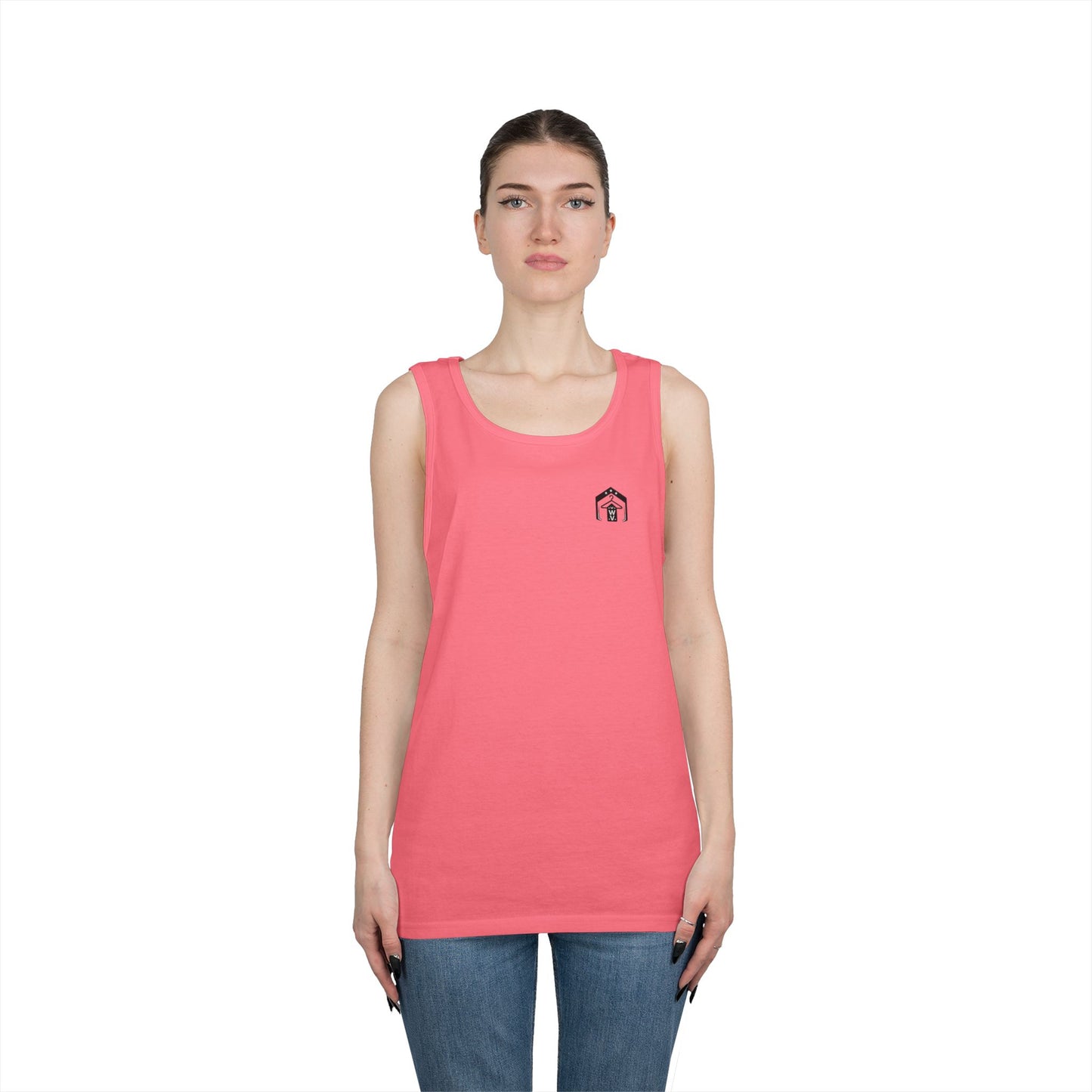 American Flag Tank Top (front logo + back design) – American Pride Shirt