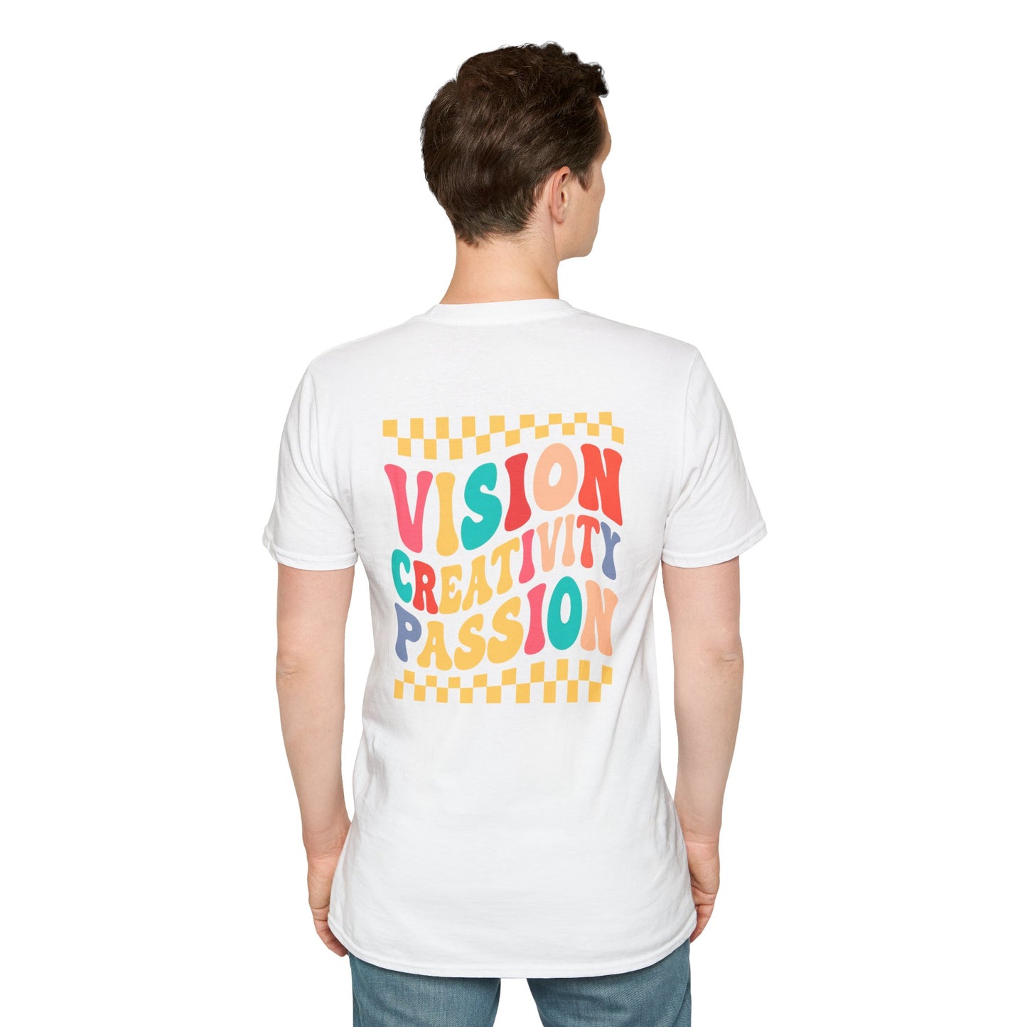 Vision Creativity Passion Tee (front logo + back design) – Meme Culture Shirt