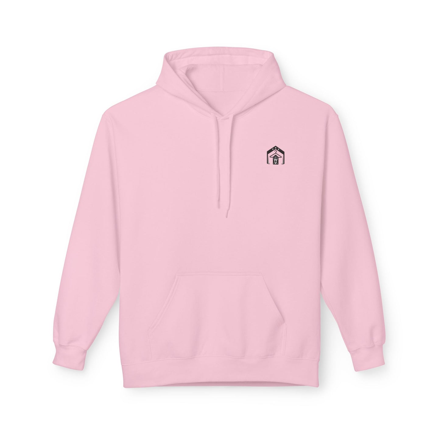 Wearhouse Vibes American Pride Logo Hoodie (front logo) – Classic Fleece Pullover