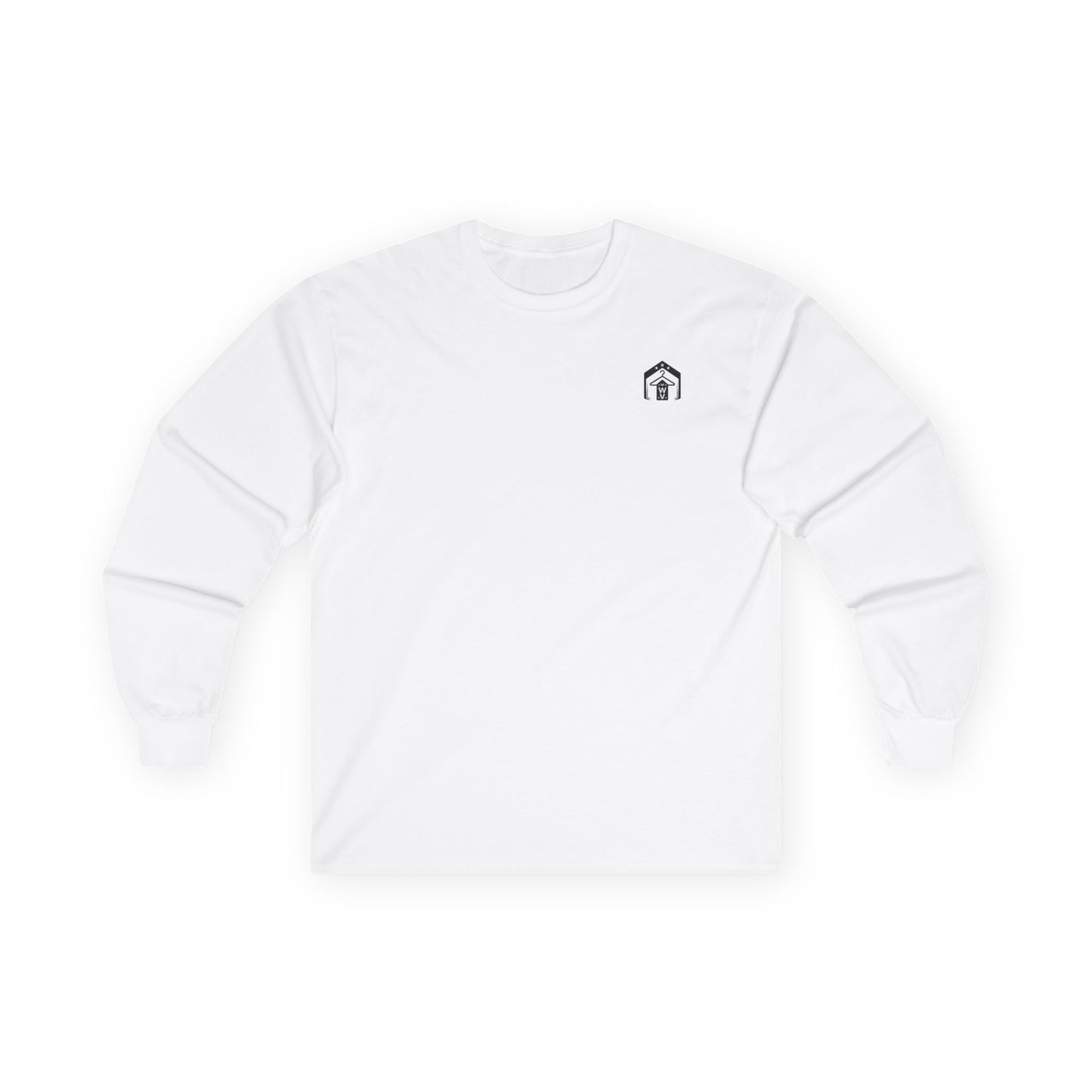 Wearhouse Vibes American Pride Logo Long Sleeve Tee (front logo) – Classic Long Sleeve Shirt