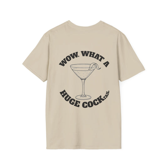 Huge Cocktail T-Shirt (front logo + back design) - Meme Apparel
