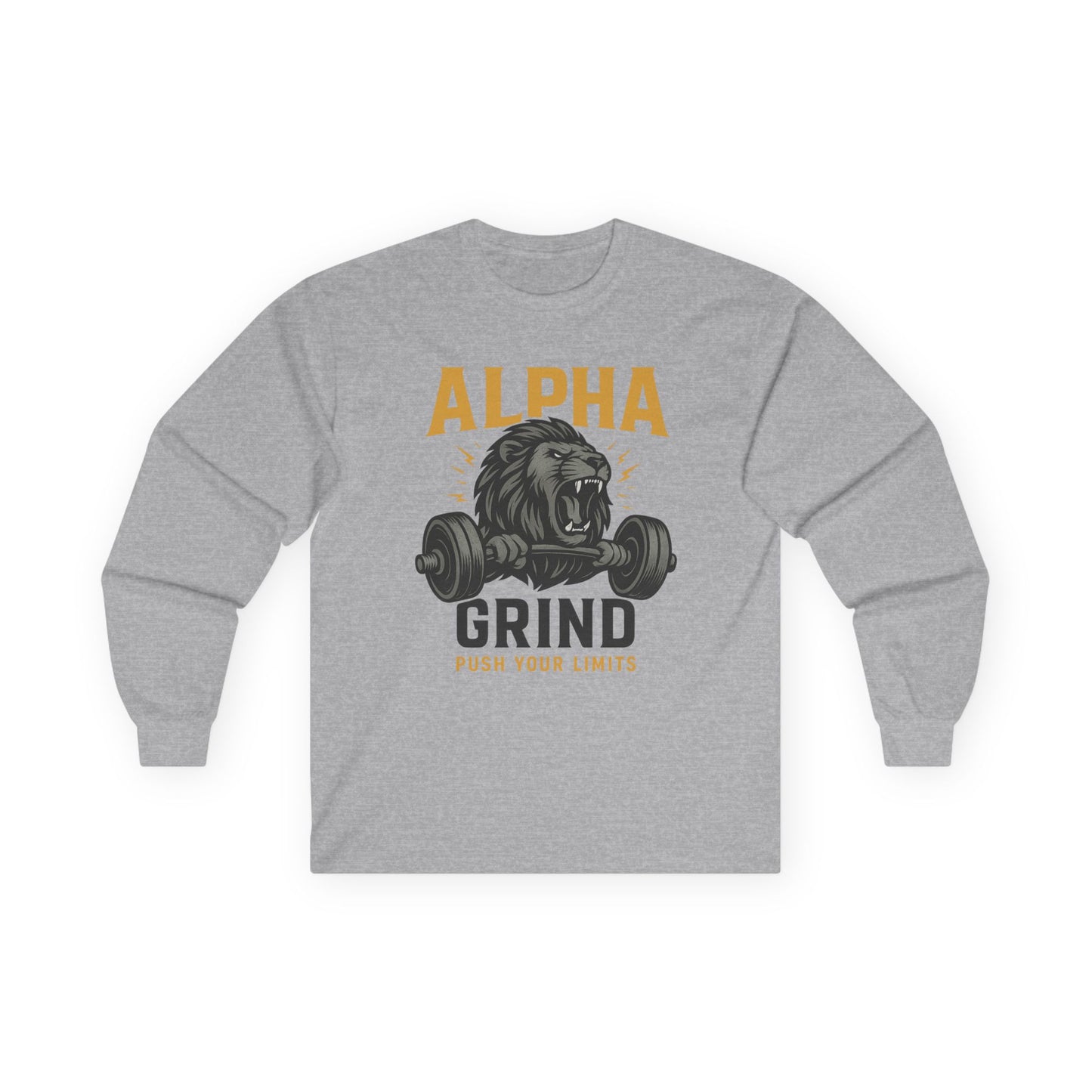 Push Your Limits Long Sleeve (front design) – Gym Apparel