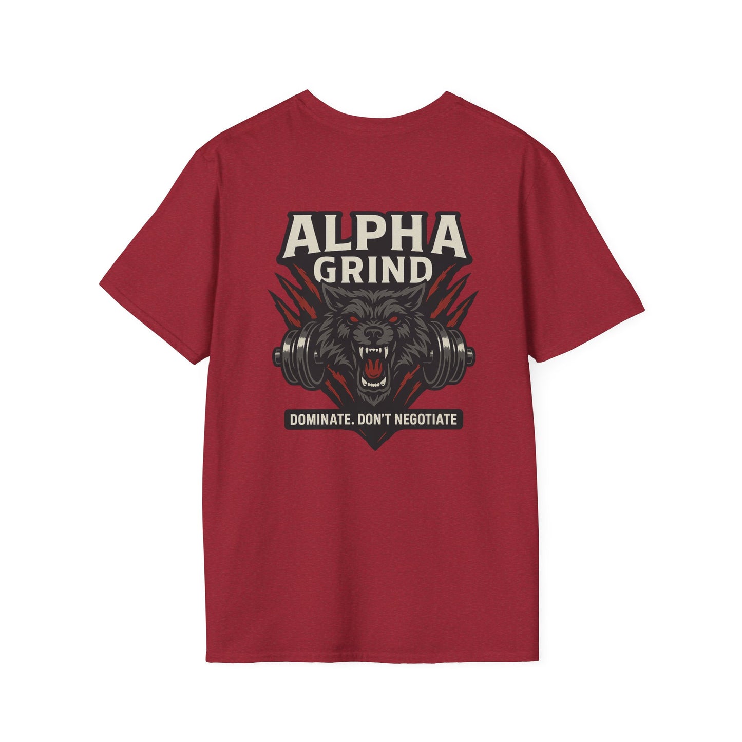 Dominate T-Shirt (front logo + back design) – Gym Apparel