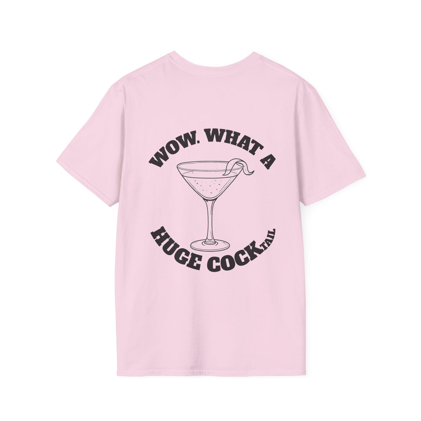 Huge Cocktail T-Shirt (front logo + back design) - Meme Apparel