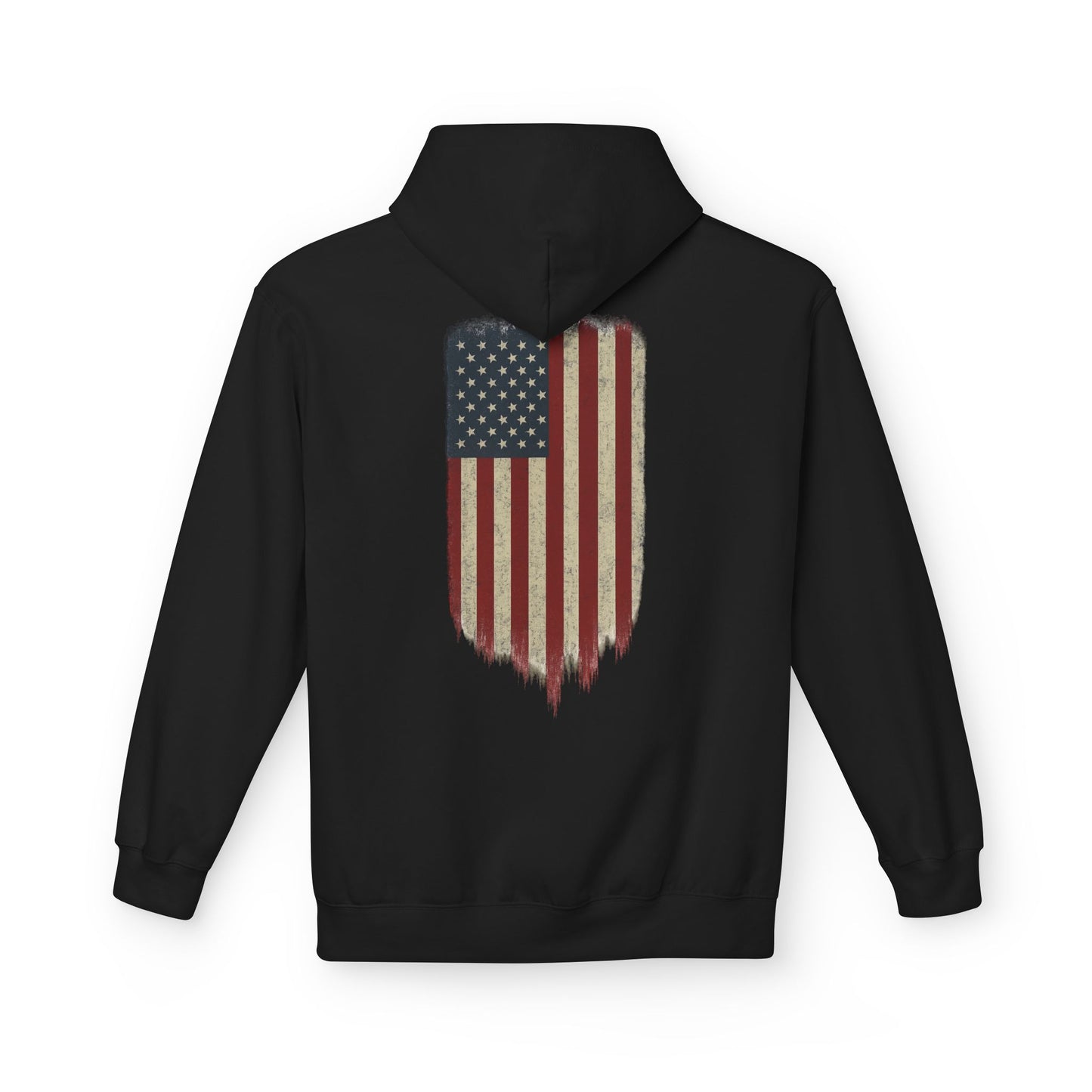 American Flag Hoodie (front logo + back design) – American Pride Pullover